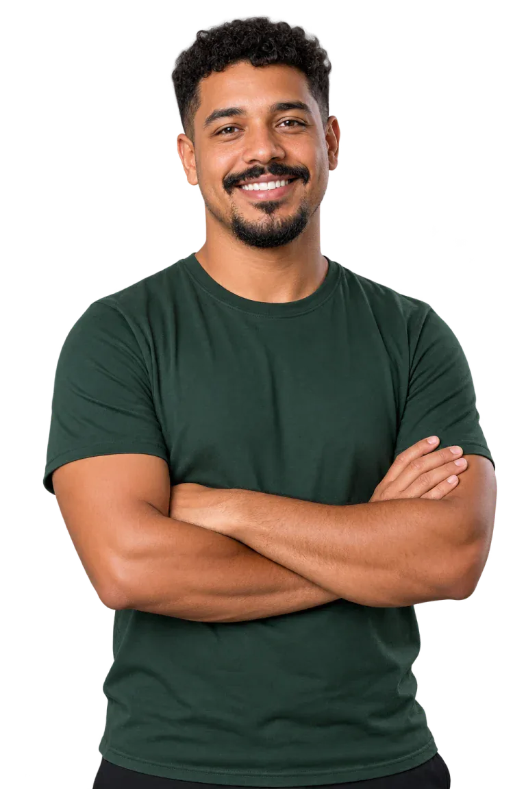 Profissional pronto para apresentar sua experiência